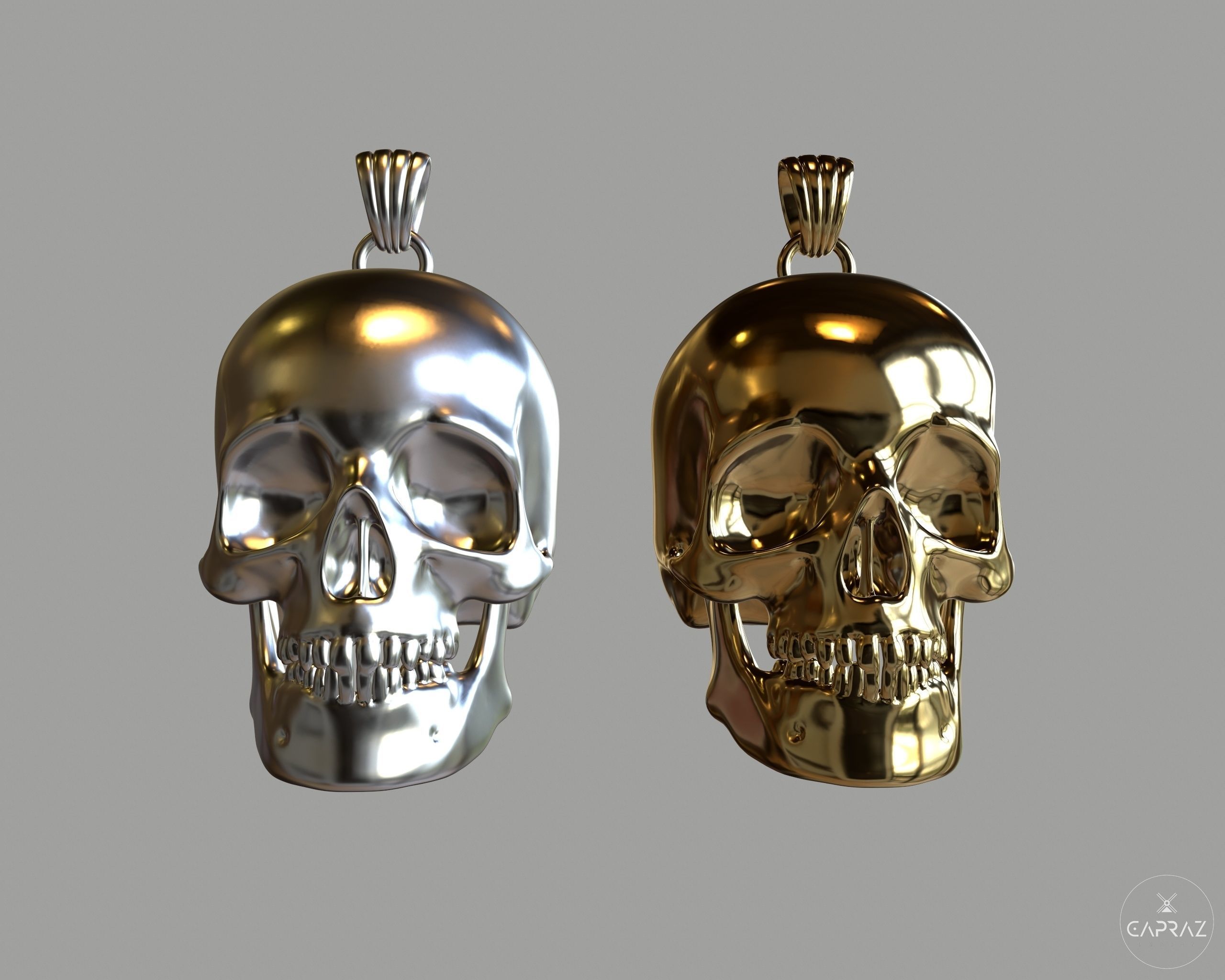 3D Printable Skull Neclace - rc 3D print model_1