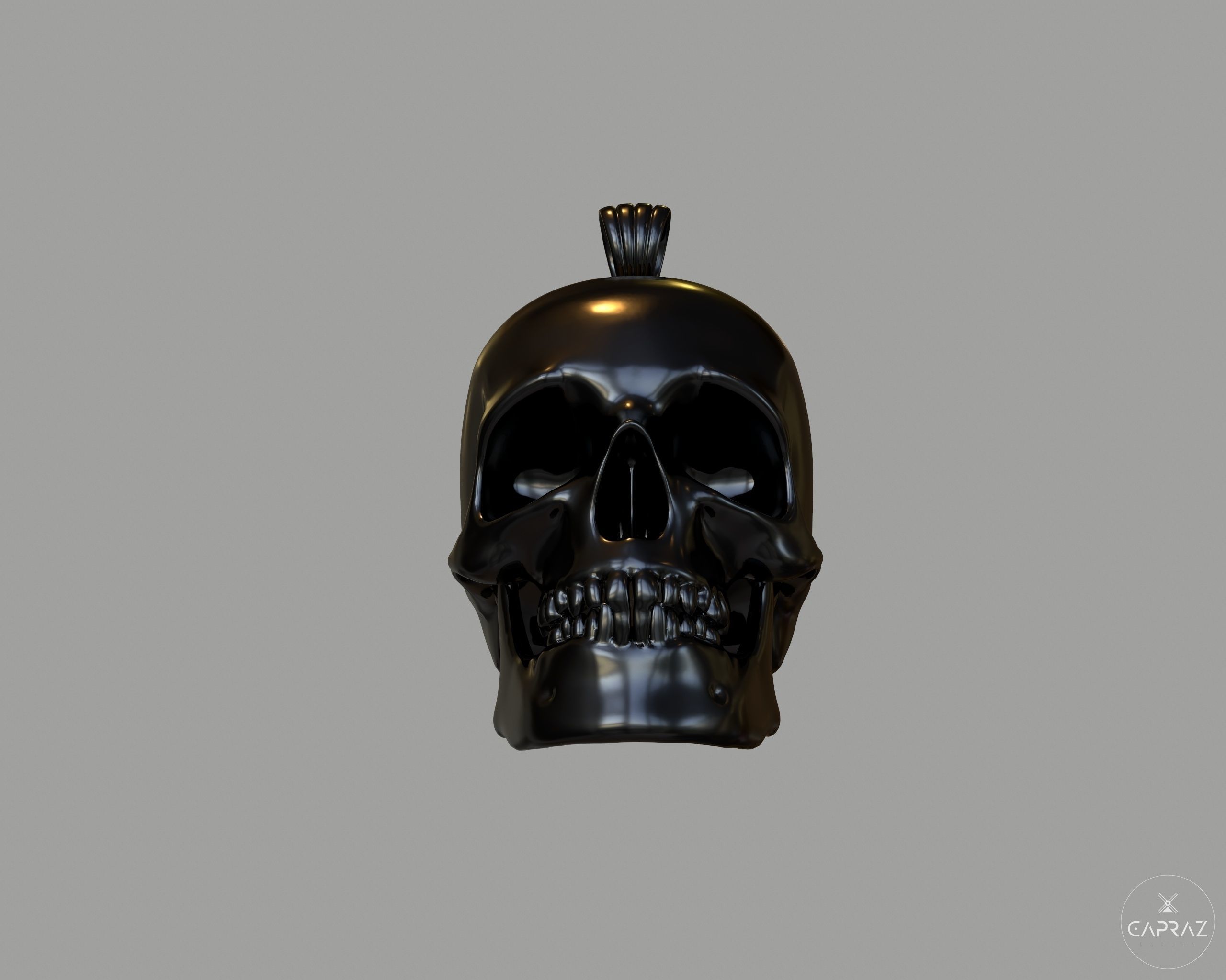 3D Printable Skull Neclace - rc 3D print model_15