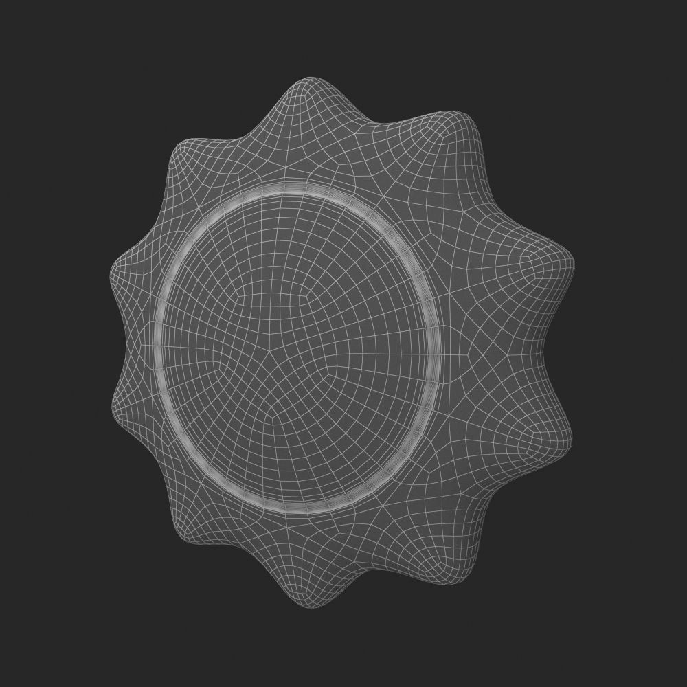 Stars - Sun - Moon Low-poly 3D model_24