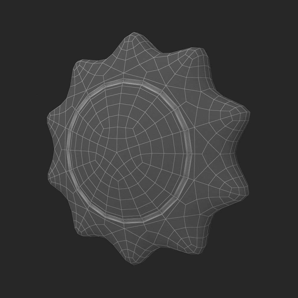 Stars - Sun - Moon Low-poly 3D model_23