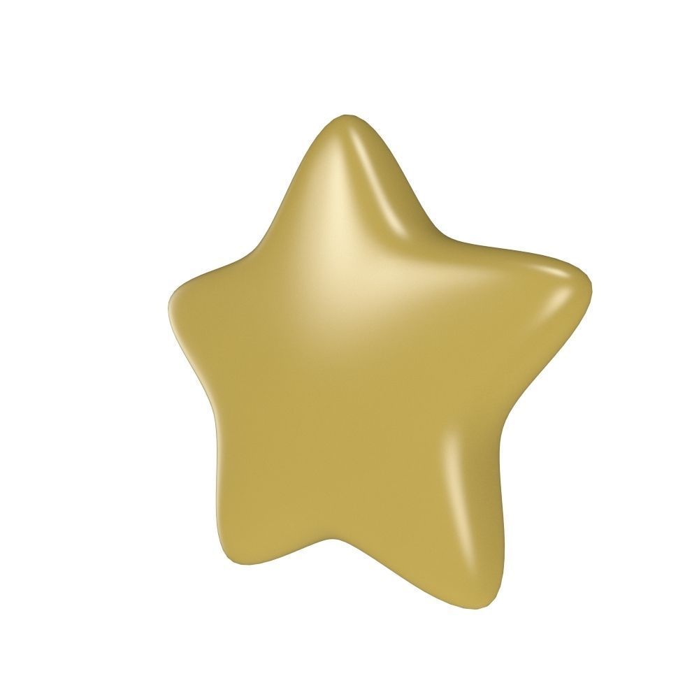 Stars - Sun - Moon Low-poly 3D model_6