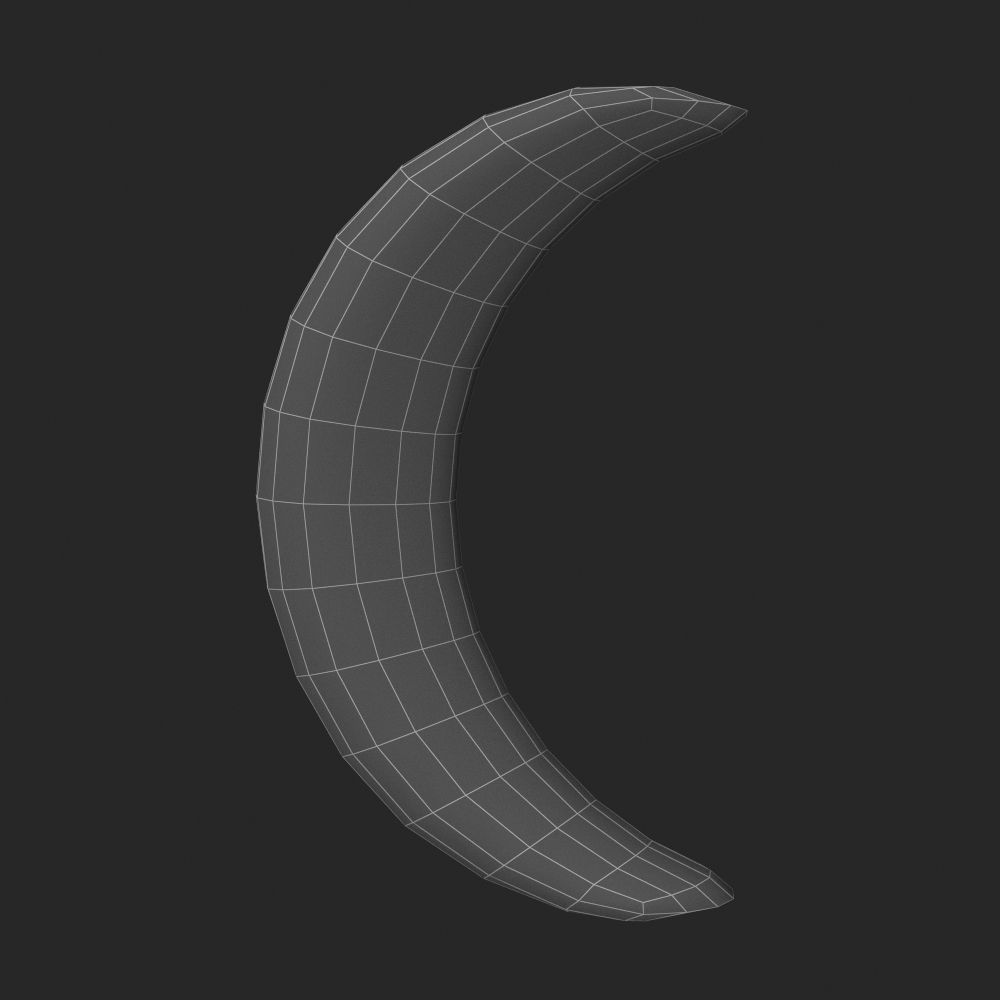 Stars - Sun - Moon Low-poly 3D model_14