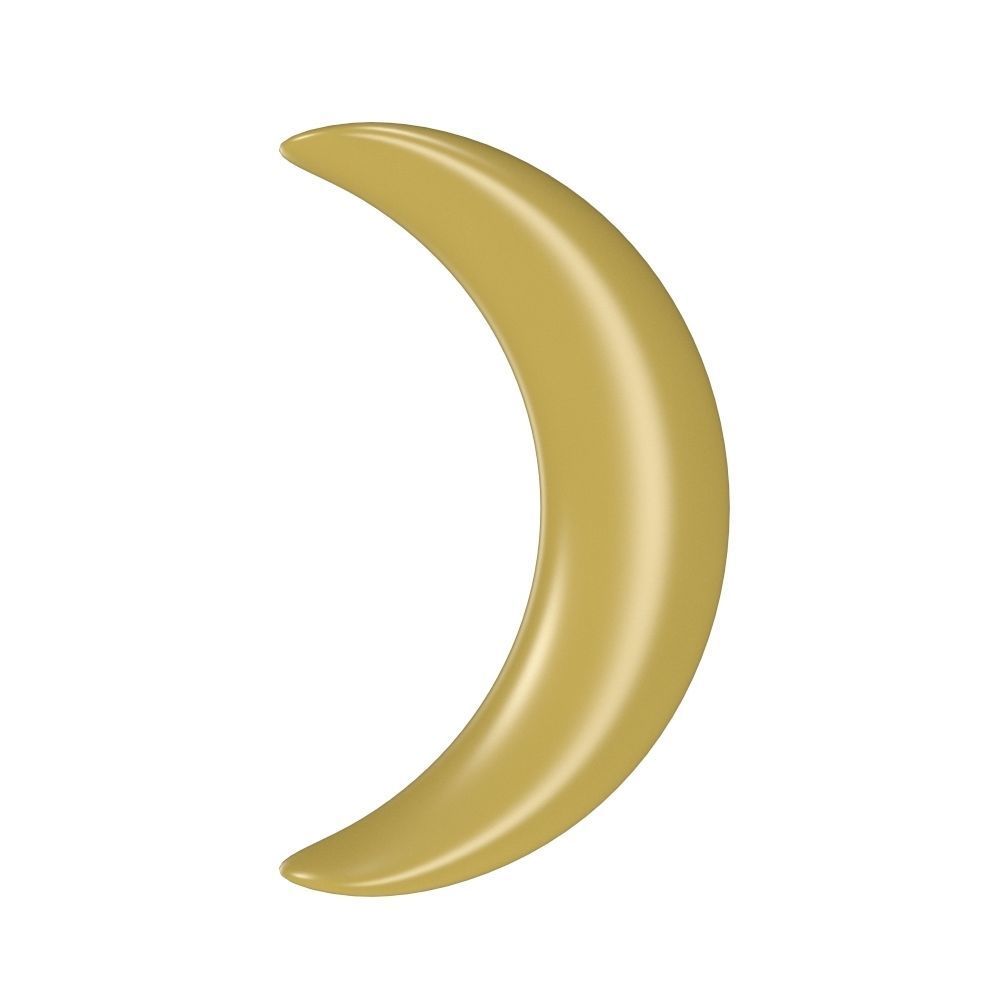 Stars - Sun - Moon Low-poly 3D model_4