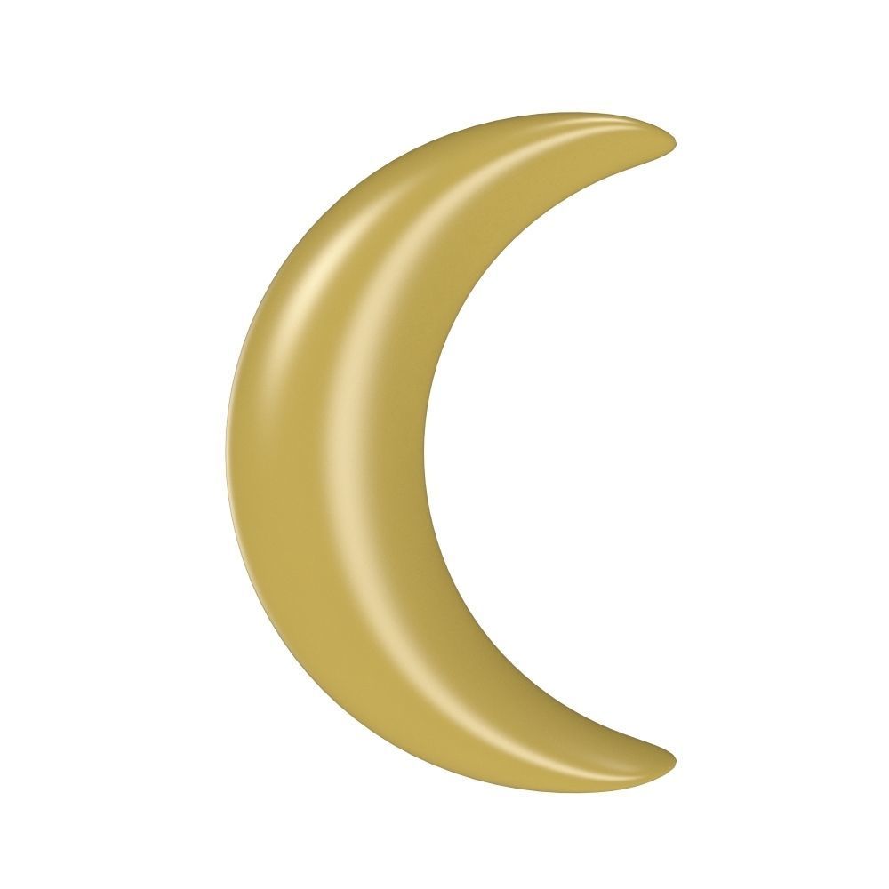 Stars - Sun - Moon Low-poly 3D model_3