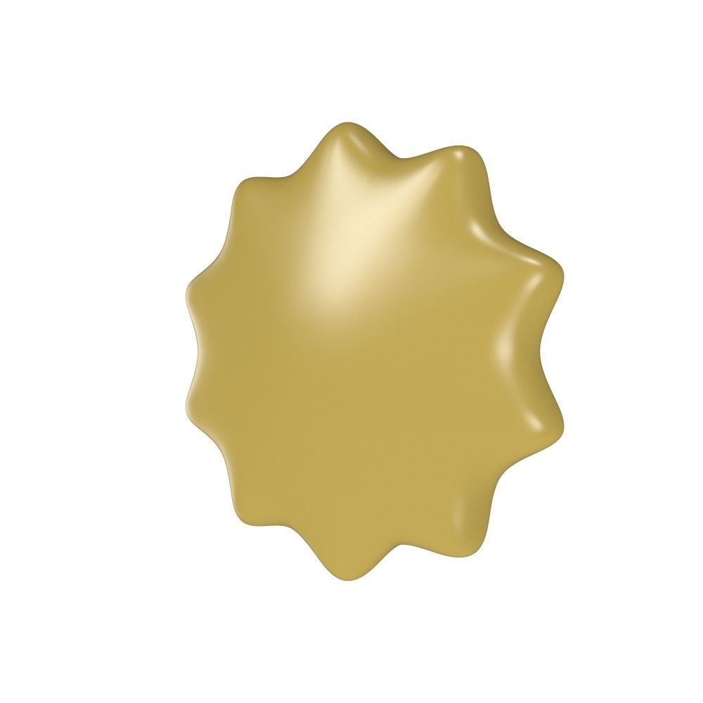 Stars - Sun - Moon Low-poly 3D model_8