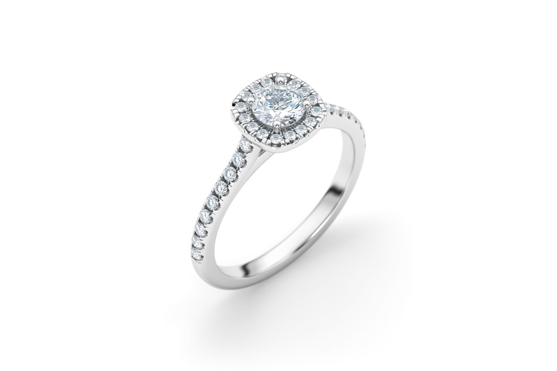 Luxe and Love Engagement Rings 3D Model Collection_26