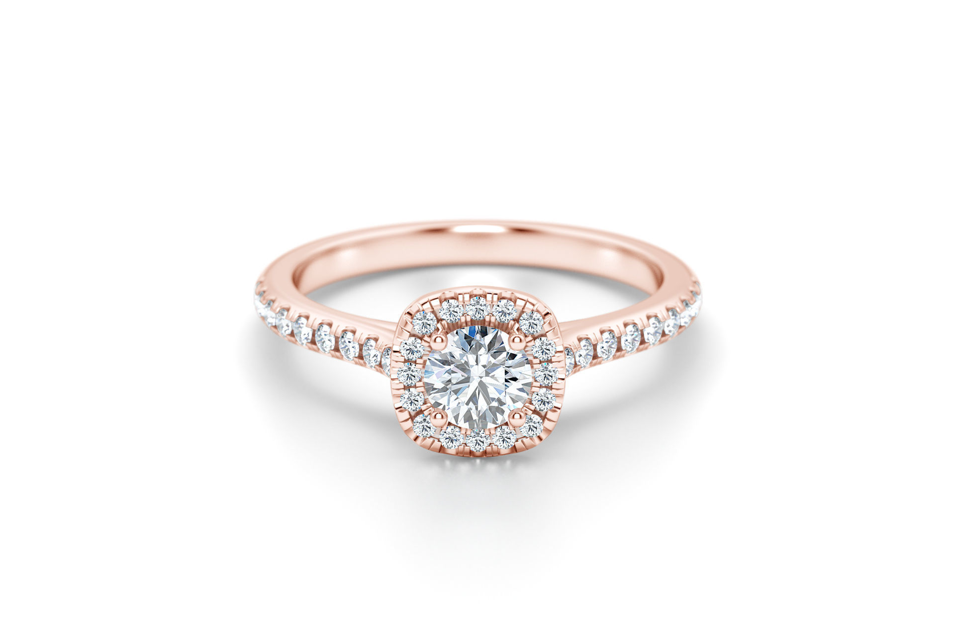 Luxe and Love Engagement Rings 3D Model Collection_7