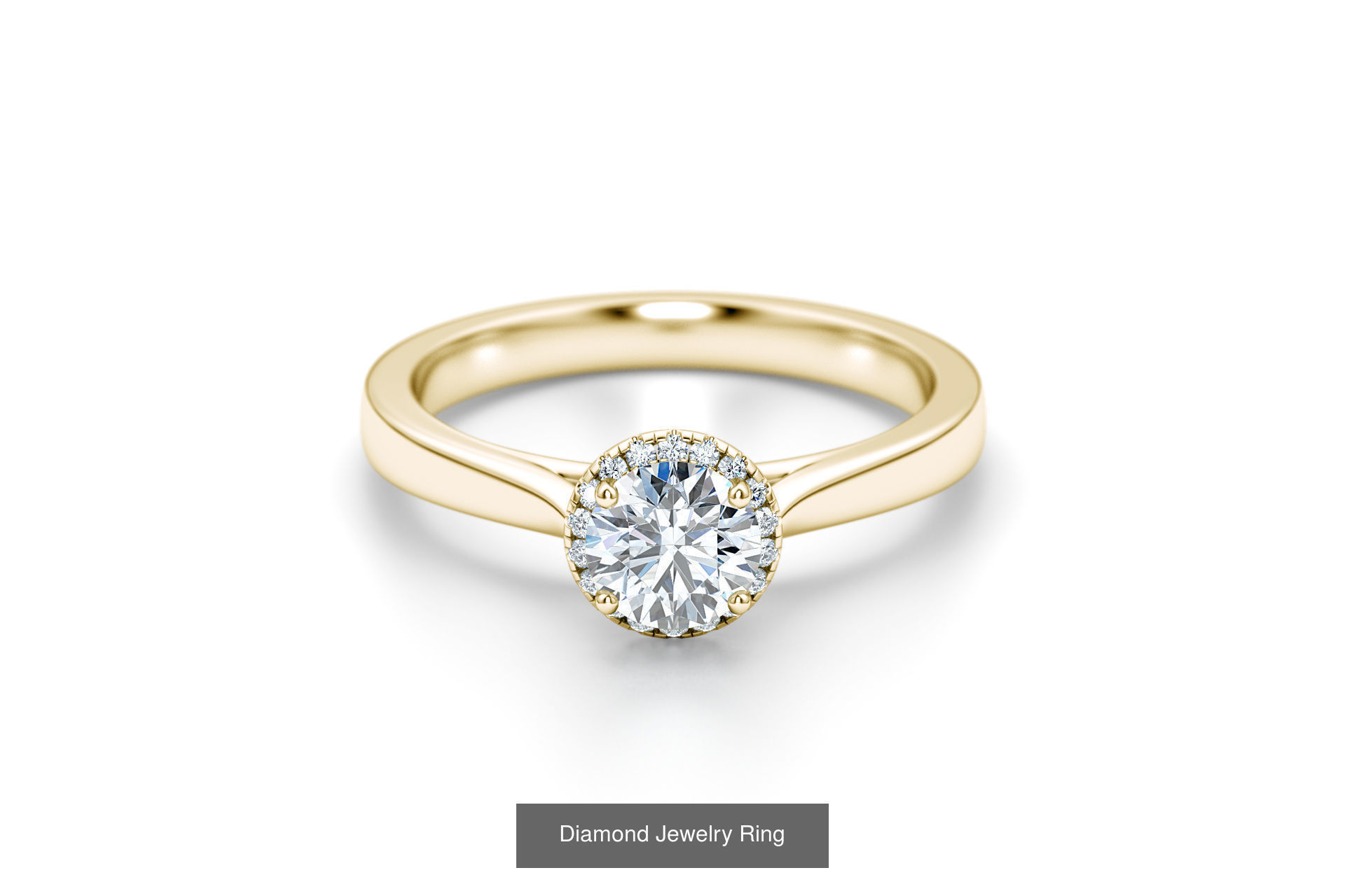 Luxe and Love Engagement Rings 3D Model Collection_3