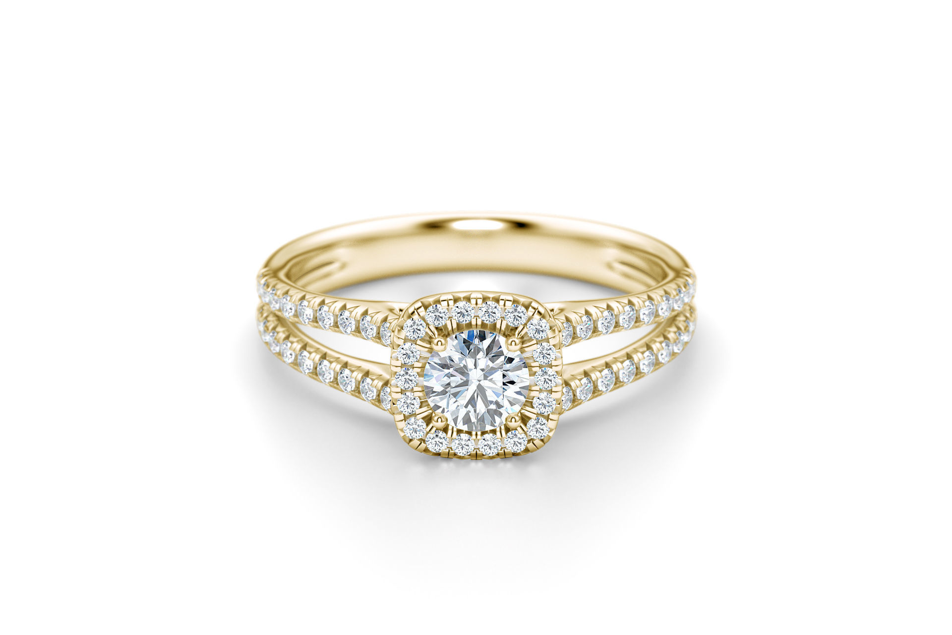 Luxe and Love Engagement Rings 3D Model Collection_12