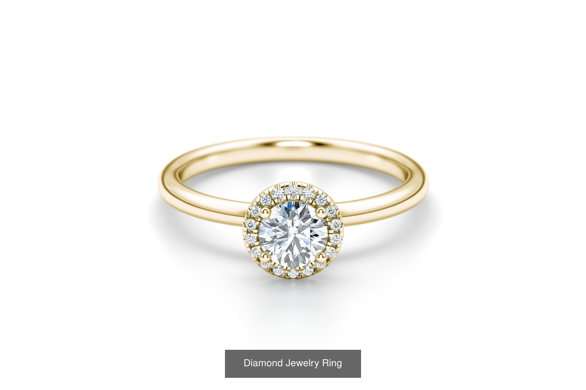 Luxe and Love Engagement Rings 3D Model Collection_4