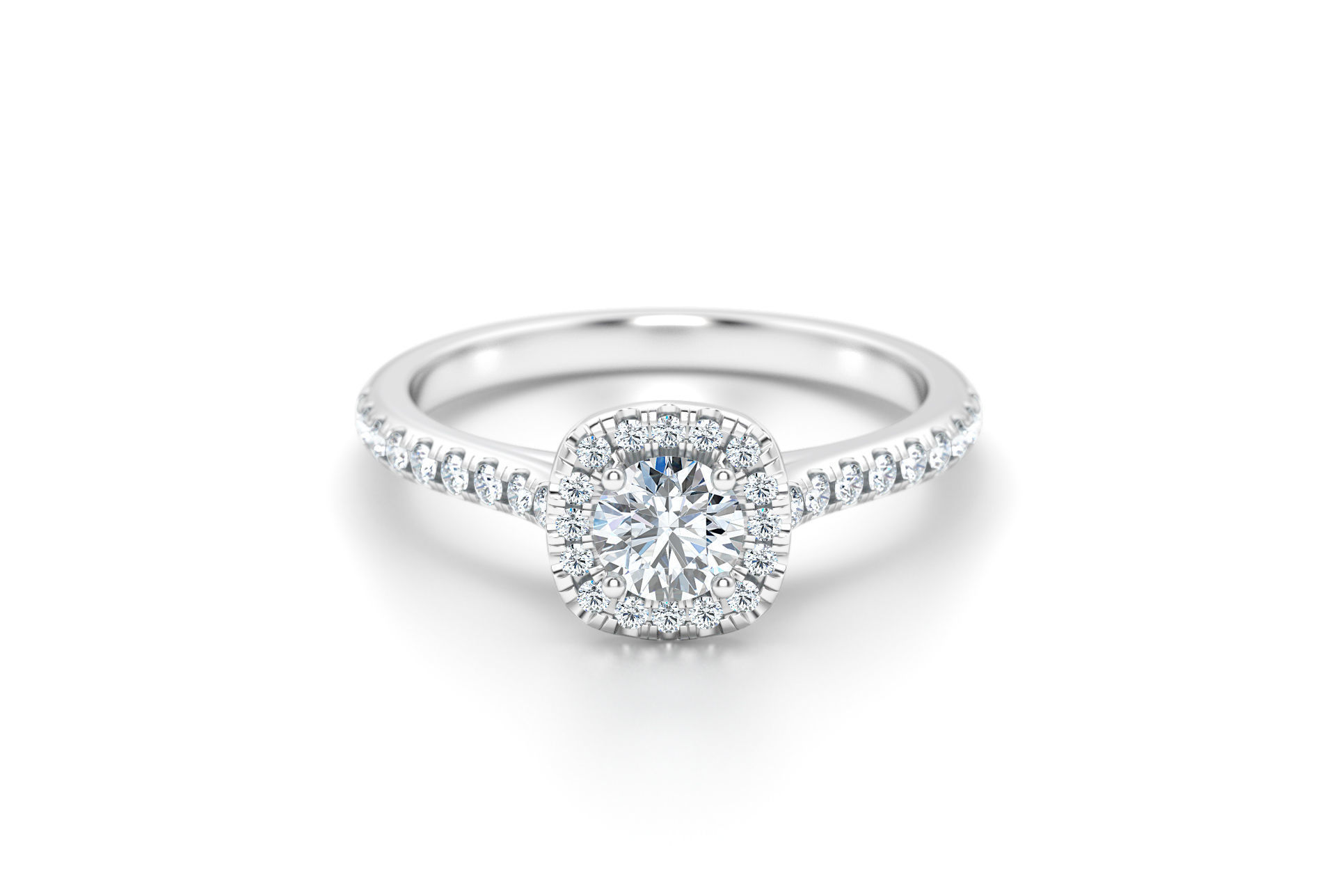 Luxe and Love Engagement Rings 3D Model Collection_8