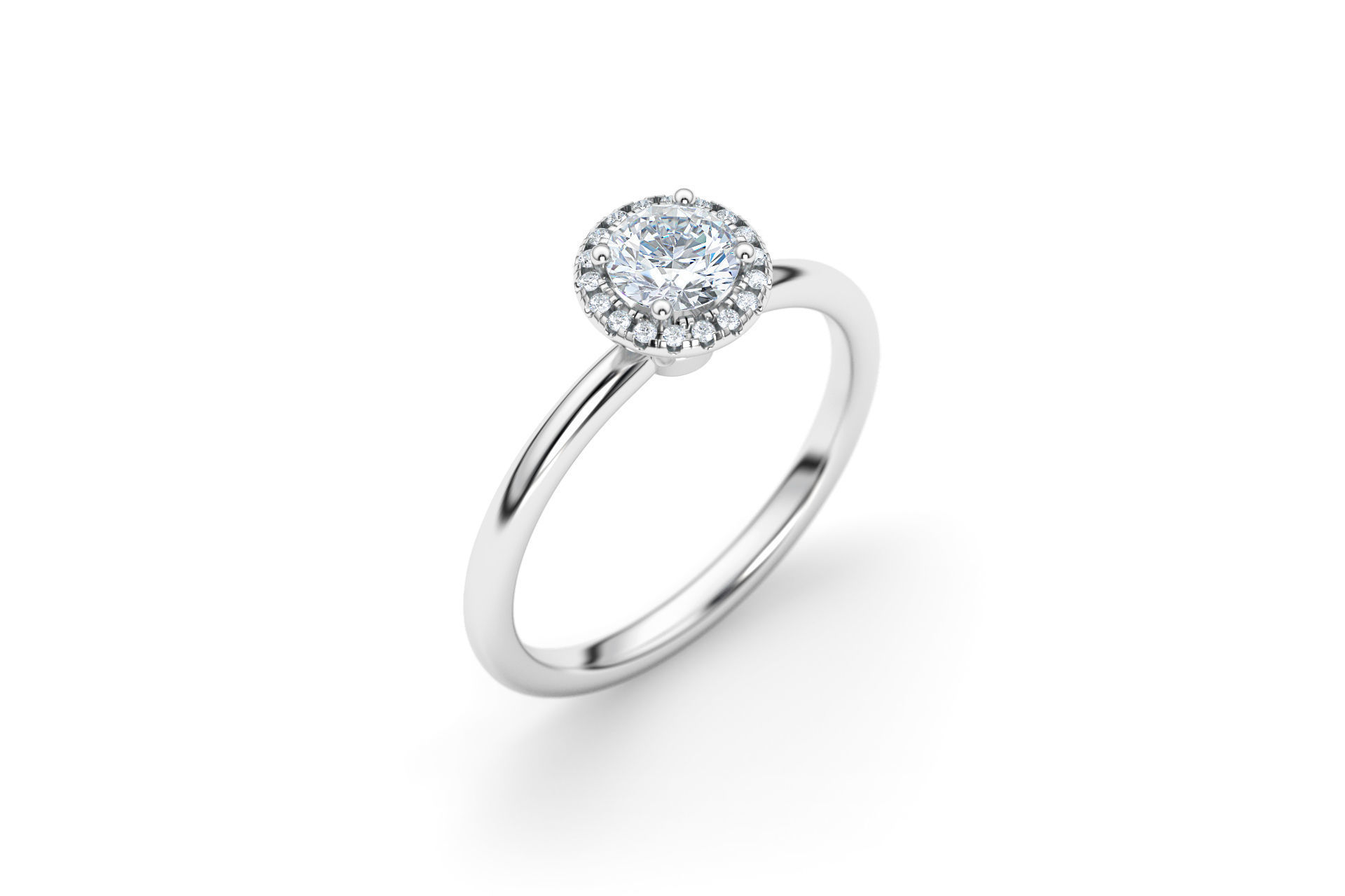 Luxe and Love Engagement Rings 3D Model Collection_22