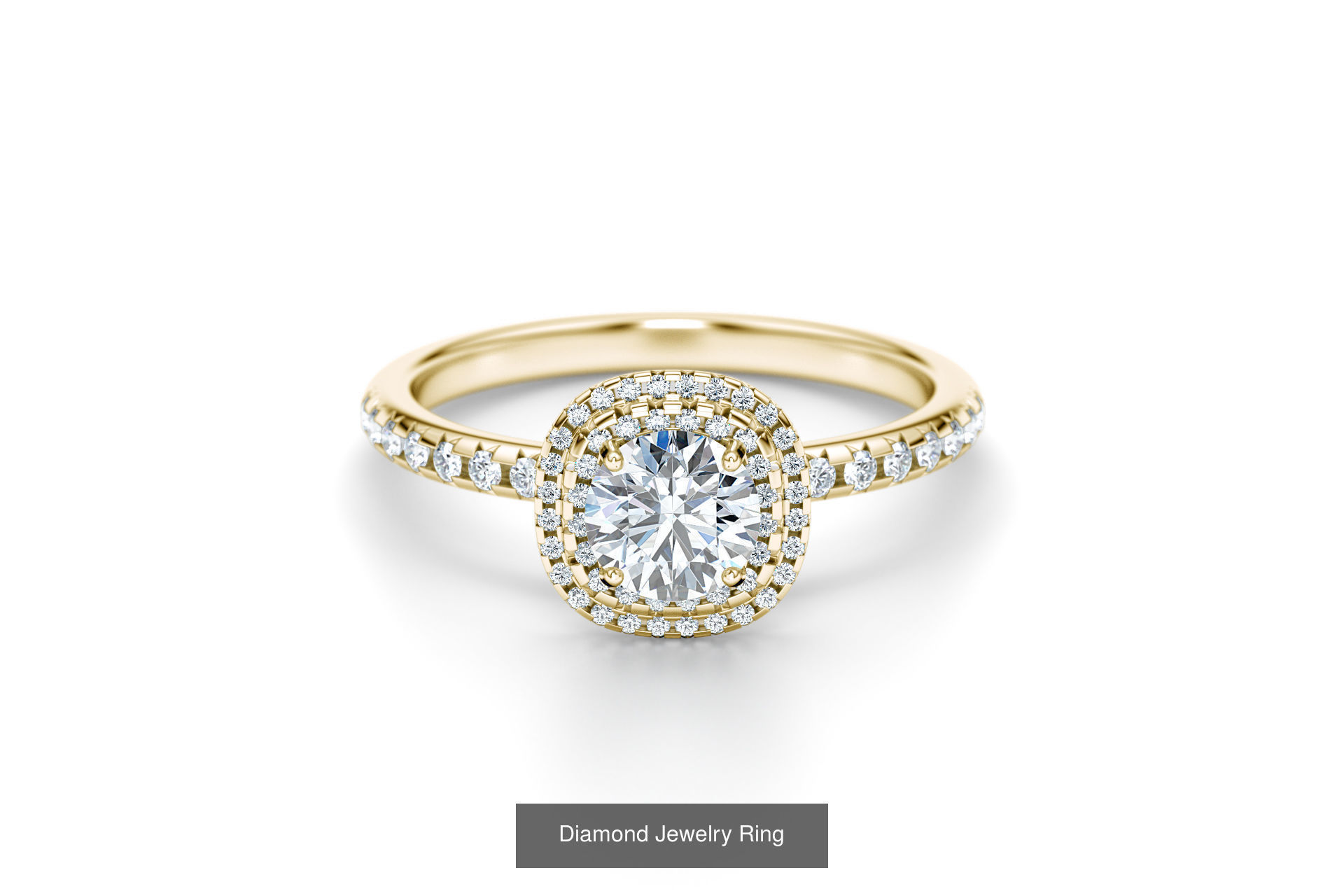 Luxe and Love Engagement Rings 3D Model Collection_2