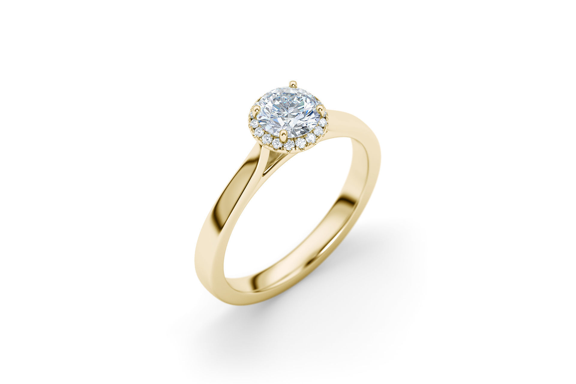 Luxe and Love Engagement Rings 3D Model Collection_47
