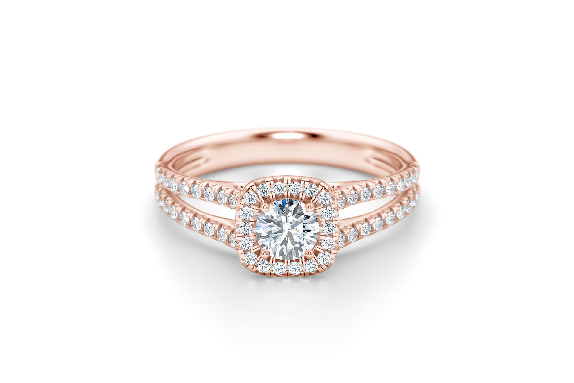 Luxe and Love Engagement Rings 3D Model Collection_5