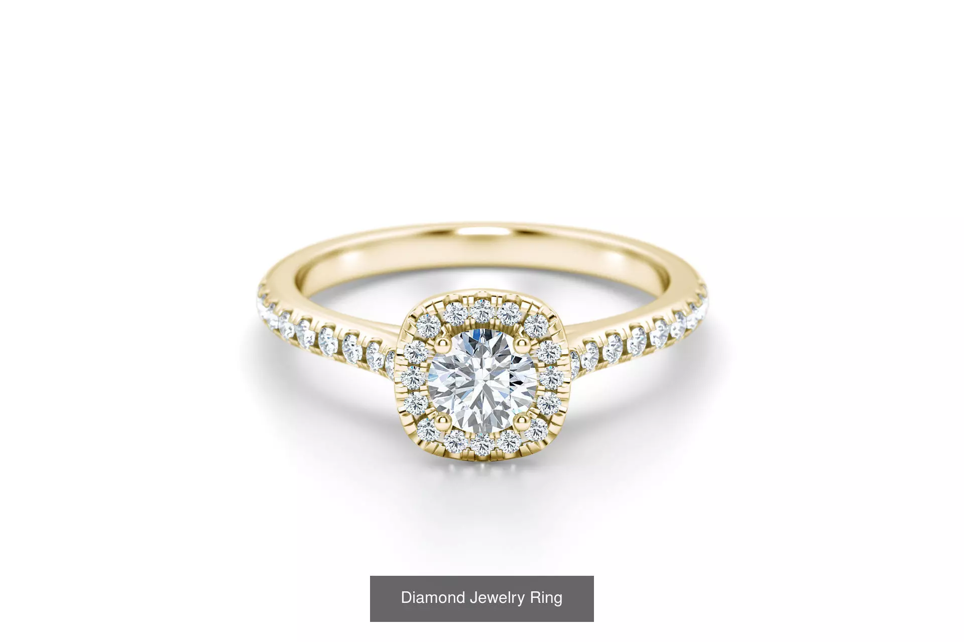Luxe and Love Engagement Rings 3D Model Collection_0