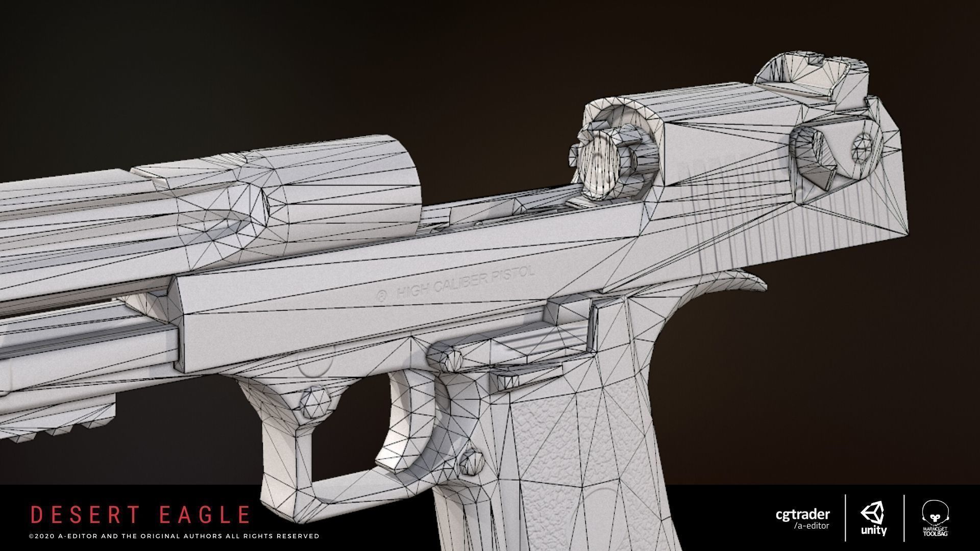 Desert Eagle 44 Magnum Low-poly 3D model_6