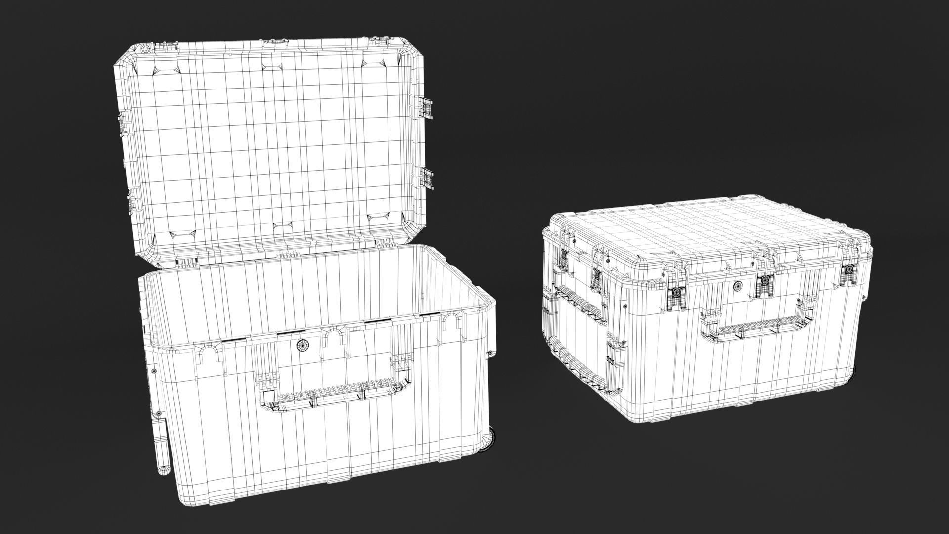 Box-Military Case isky 3D model_12