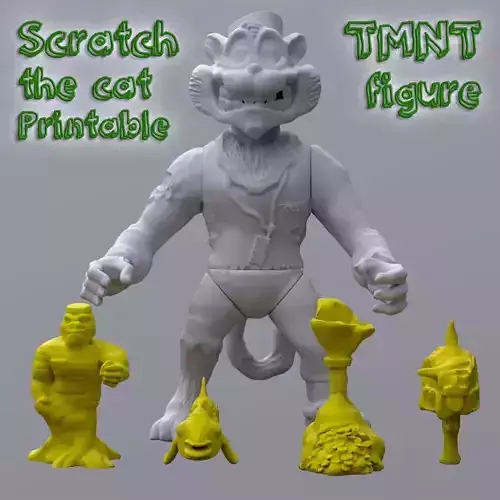 TMNT Scratch 3D Printable 3D print model
