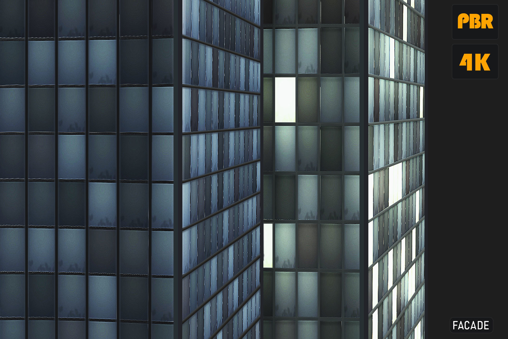 Glass Facade Buildings Texture_1