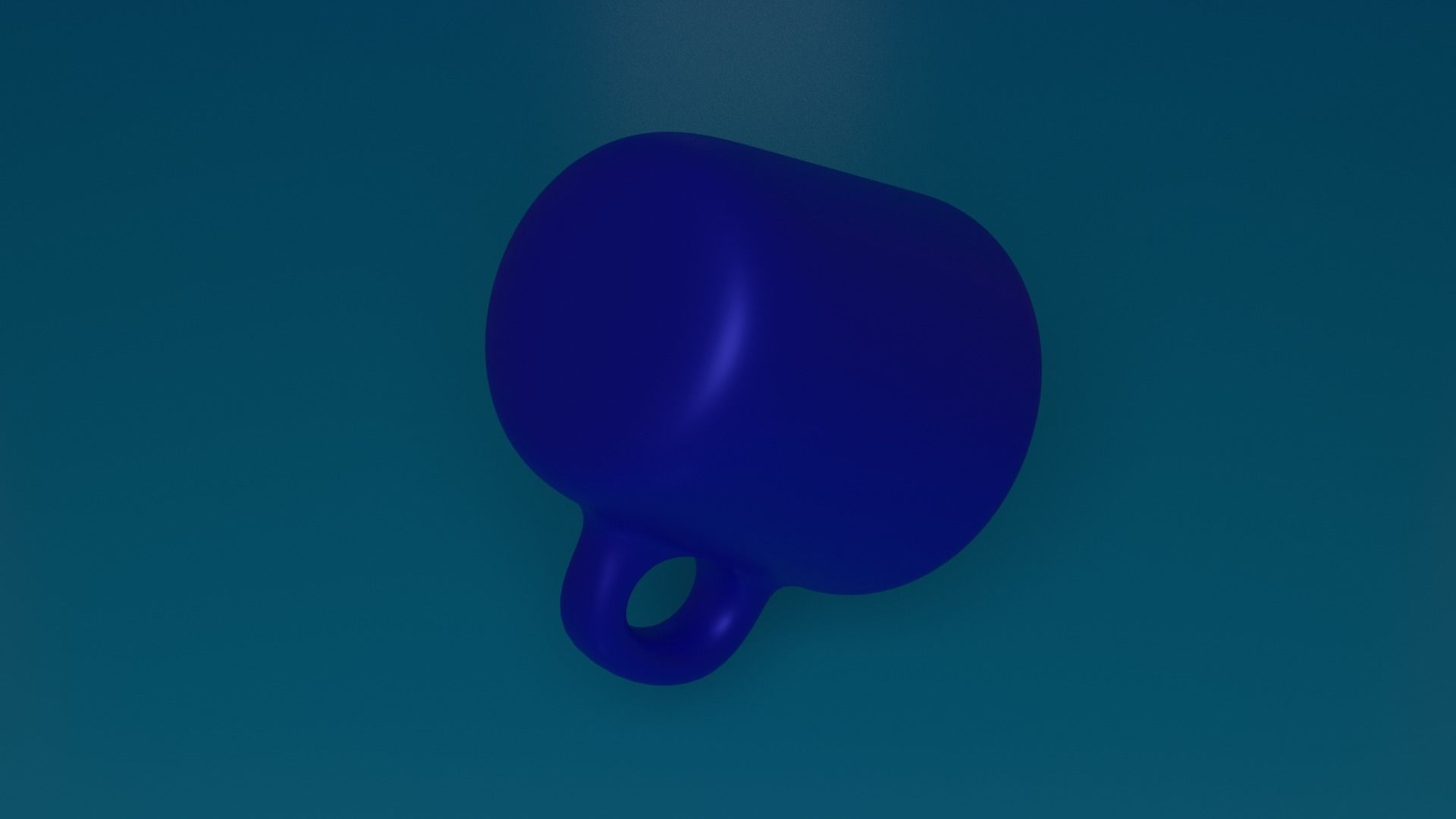 Cup porcelain Low-poly 3D model_4