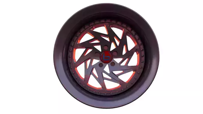 Car Wheel - Brada Tr-V  3D model