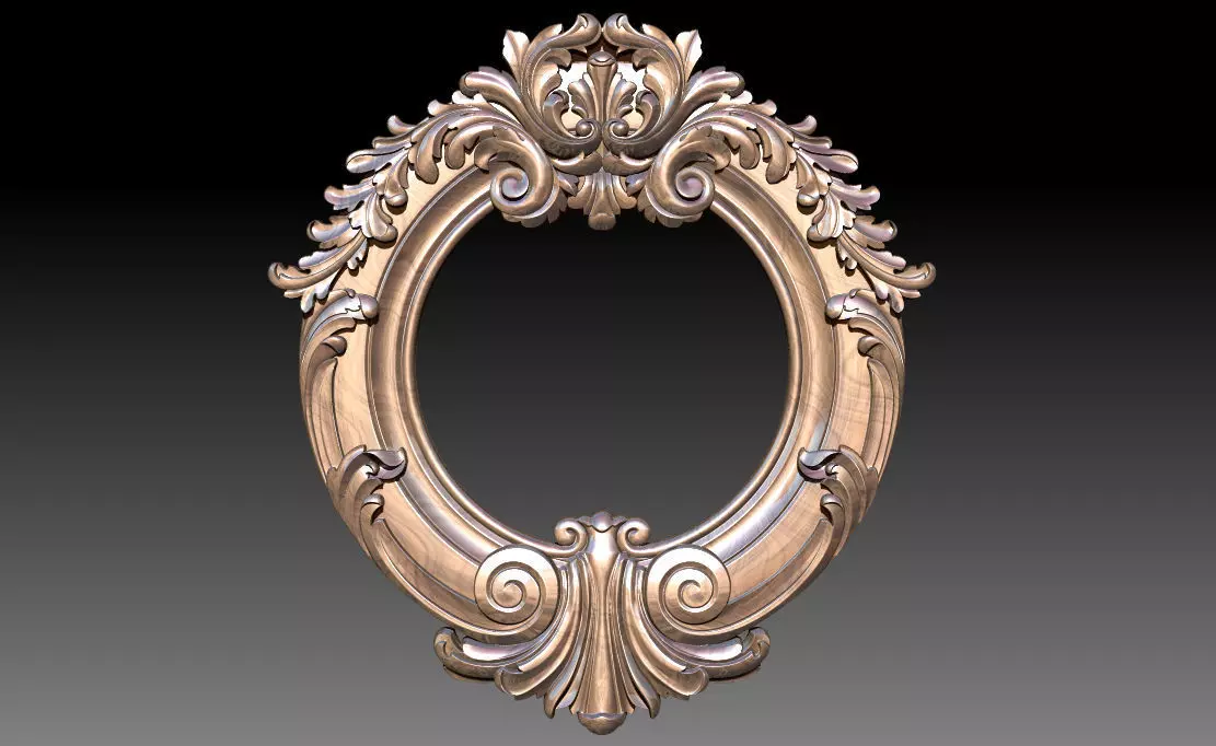 Mirror frame 3d - CNC machine - 3D CNC 3D print model