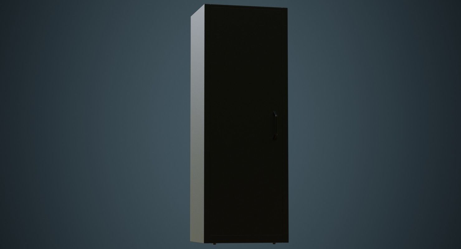 Server 2A Low-poly 3D model_3
