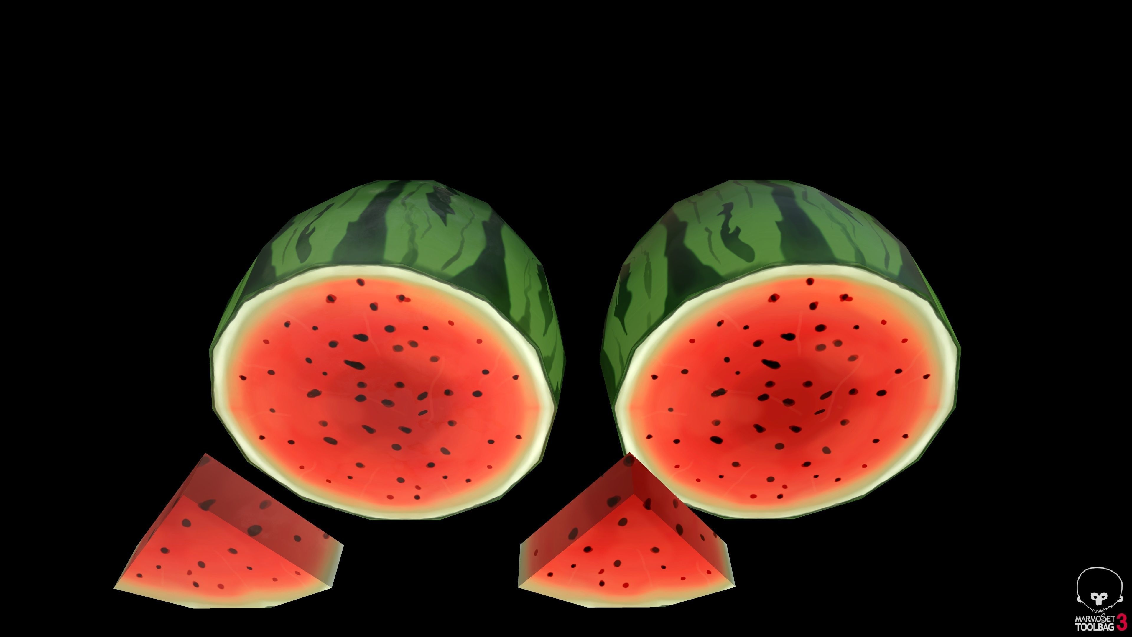 Handpainted model pack 3D model_7