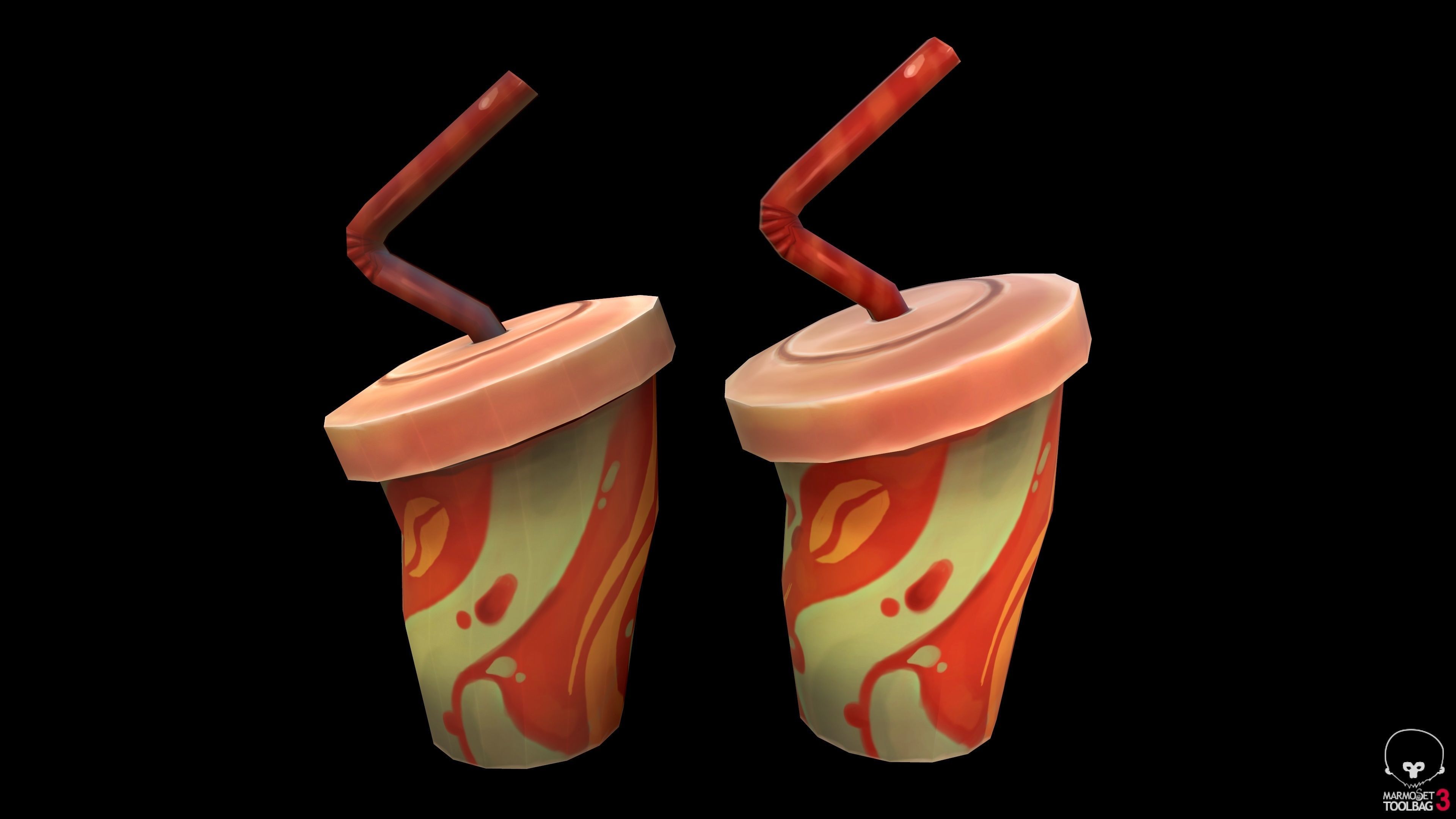 Handpainted model pack 3D model_11