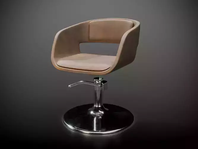 Highpoly Detailed Hairdresser Chair