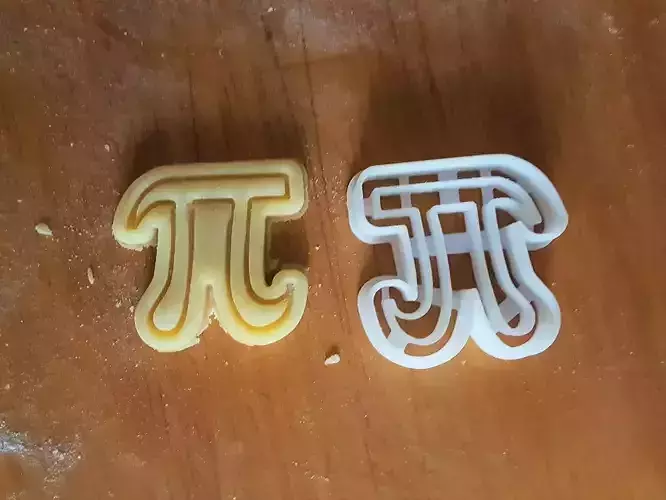 Number Pi cookie cutter