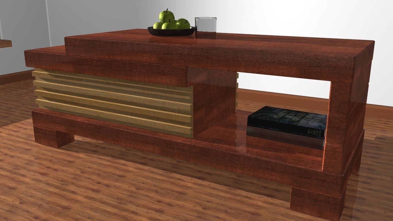Coffee table 3D model_3