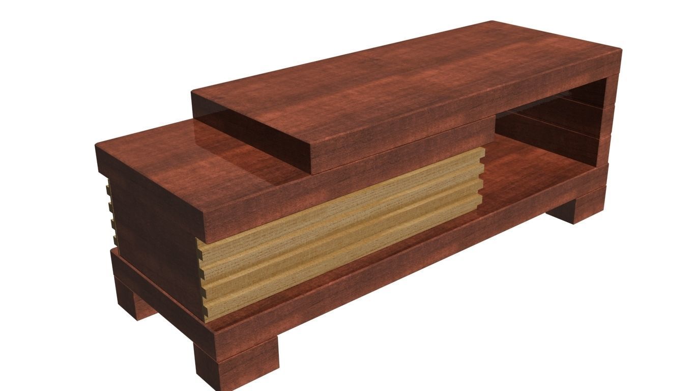Coffee table 3D model_4