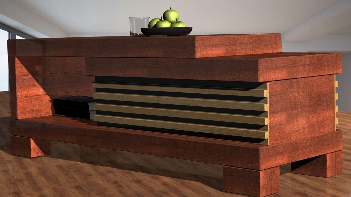 Coffee table 3D model_1