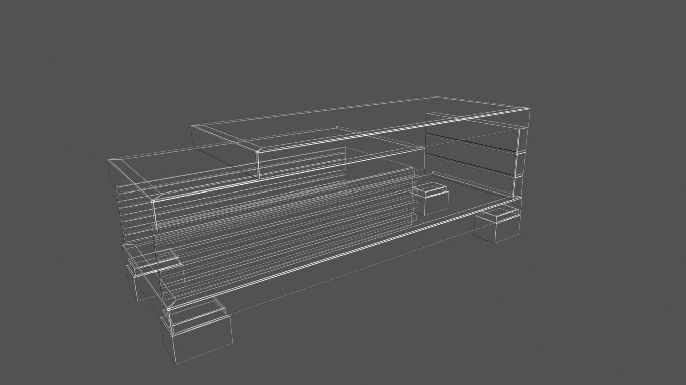 Coffee table 3D model_8