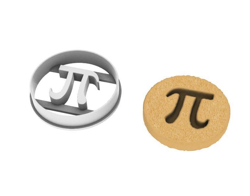 Number Pi cookie cutter v2 3D print model_5