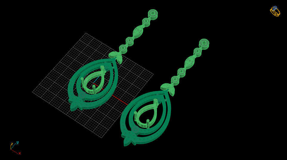 Earrings 13 3D print model_4
