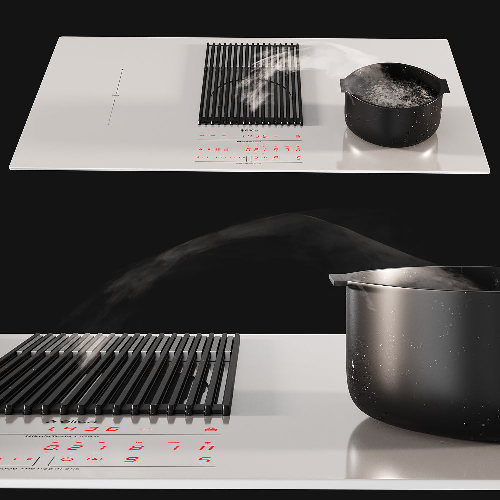 Elica NIKOLATESLA LIBRA Hob Low-poly 3D model_3