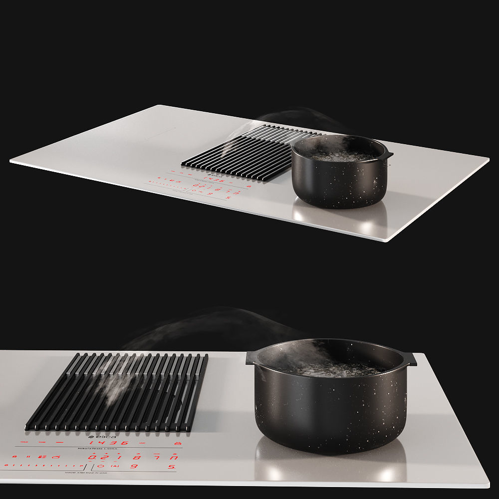 Elica NIKOLATESLA LIBRA Hob Low-poly 3D model_1
