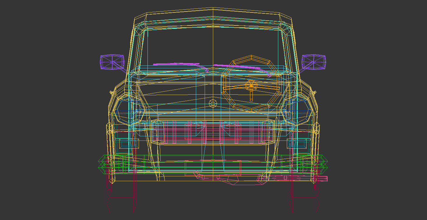 Low Poly Sedan Car 13 Low-poly 3D model_15