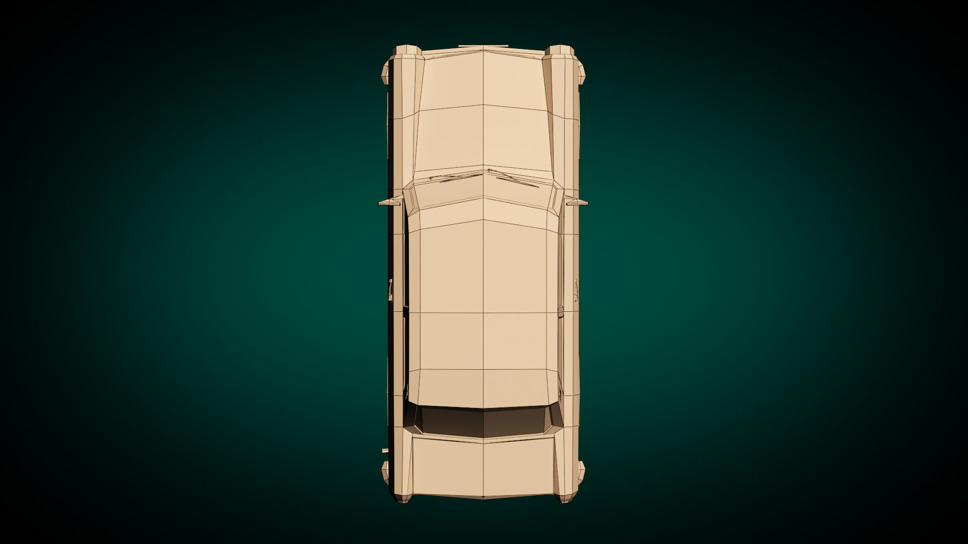 Low Poly Sedan Car 13 Low-poly 3D model_13