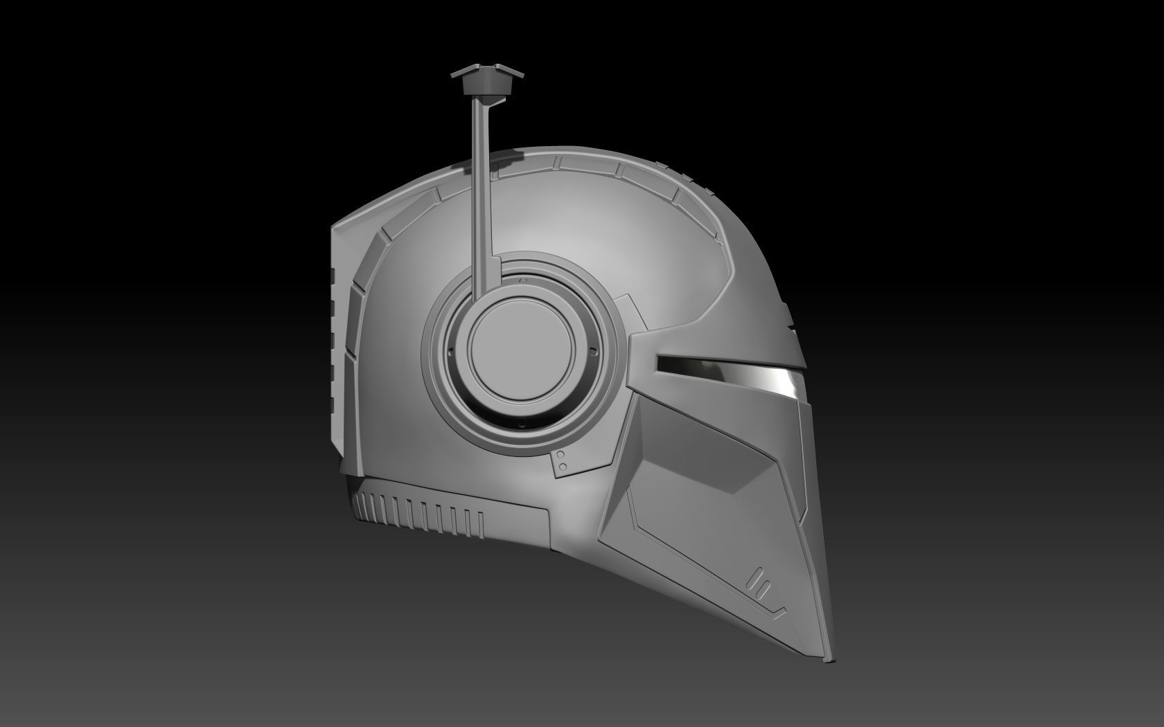 Mandalorian Helmet STALKER 3D model 3D print model_11