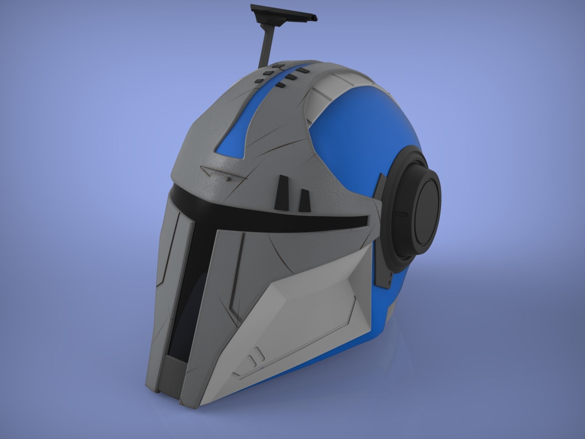 Mandalorian Helmet STALKER 3D model 3D print model_5