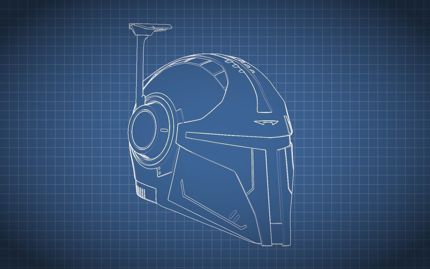 Mandalorian Helmet STALKER 3D model 3D print model_15
