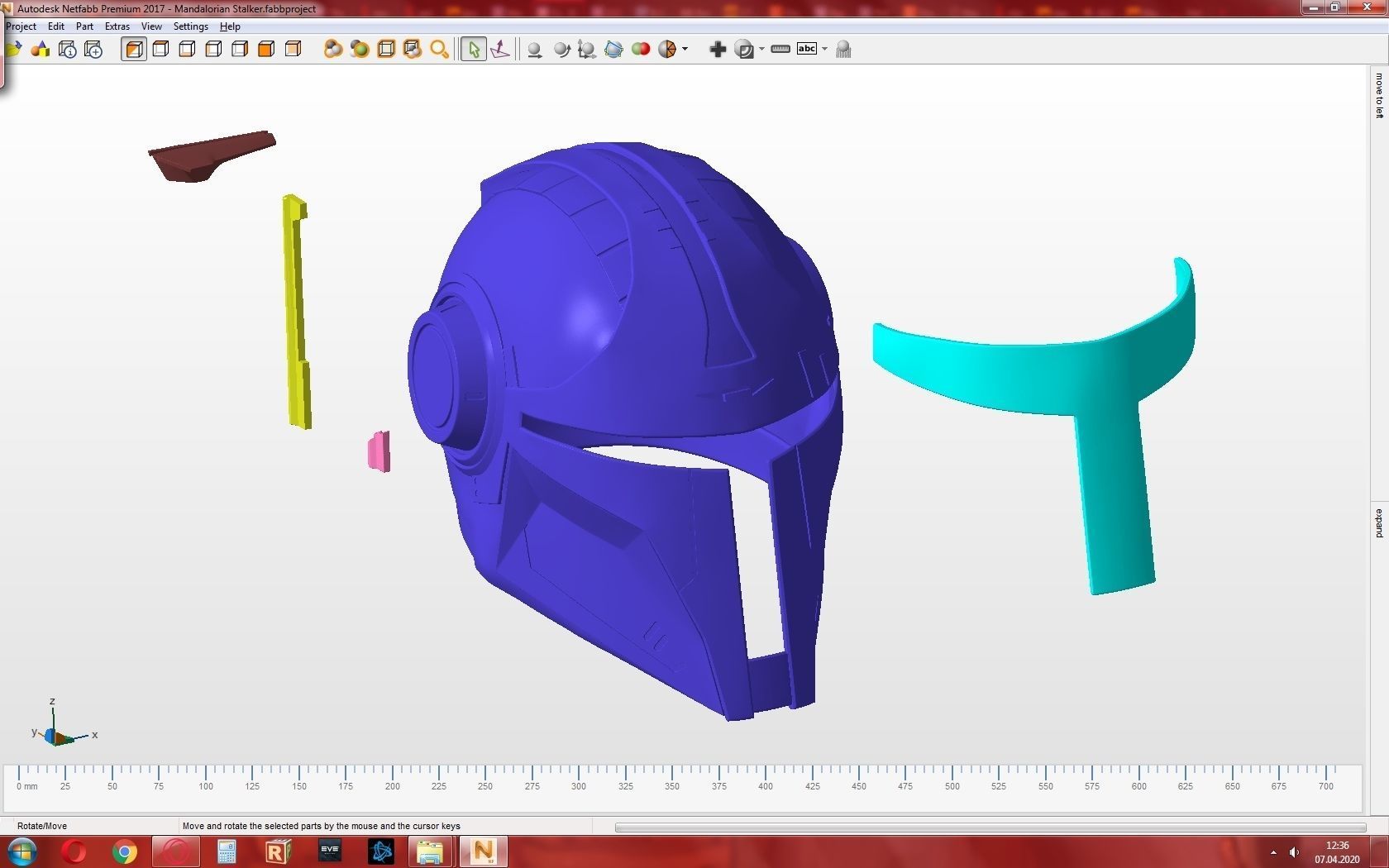 Mandalorian Helmet STALKER 3D model 3D print model_24