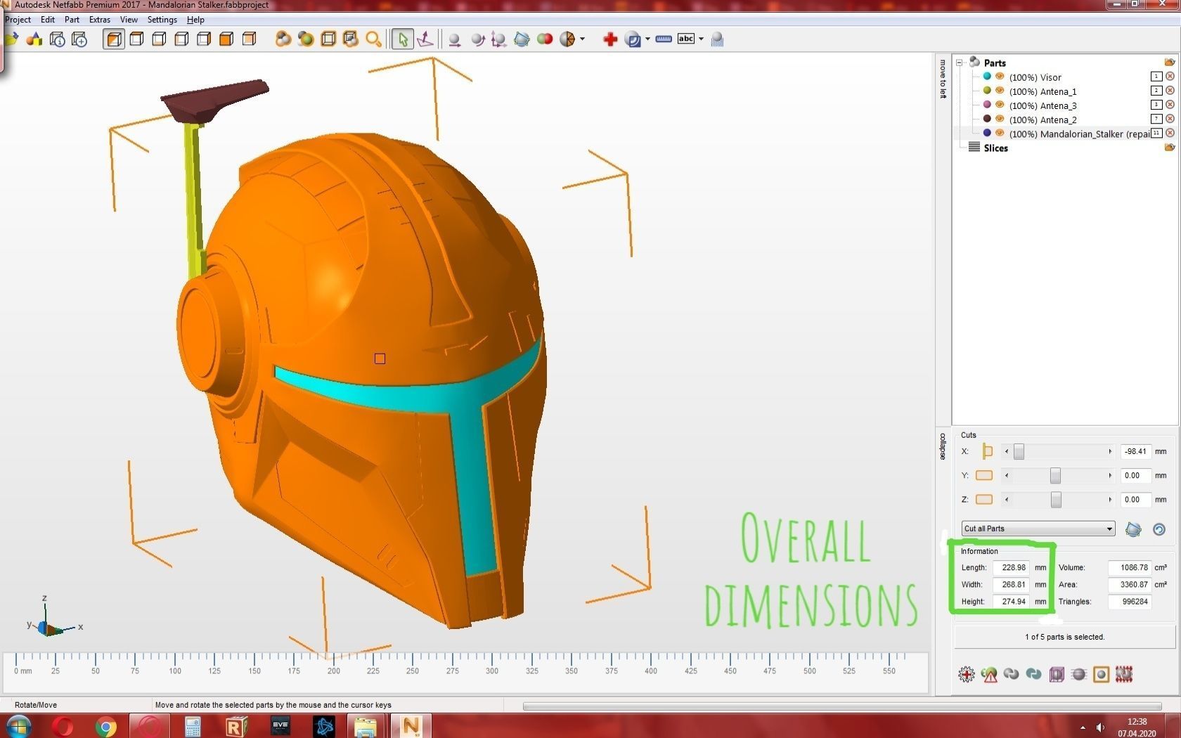 Mandalorian Helmet STALKER 3D model 3D print model_23
