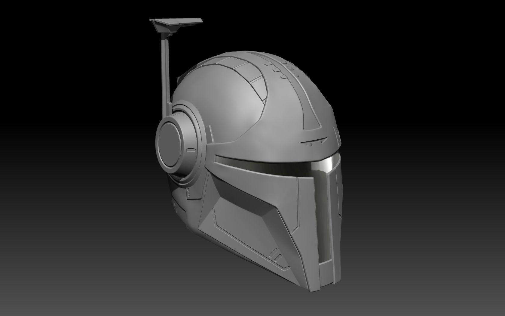 Mandalorian Helmet STALKER 3D model 3D print model_13