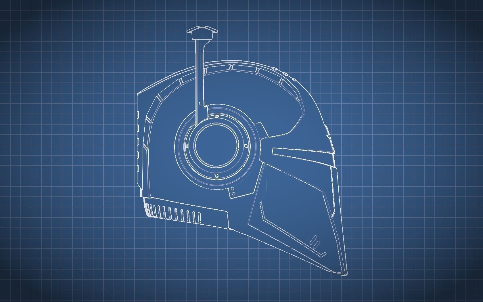 Mandalorian Helmet STALKER 3D model 3D print model_16