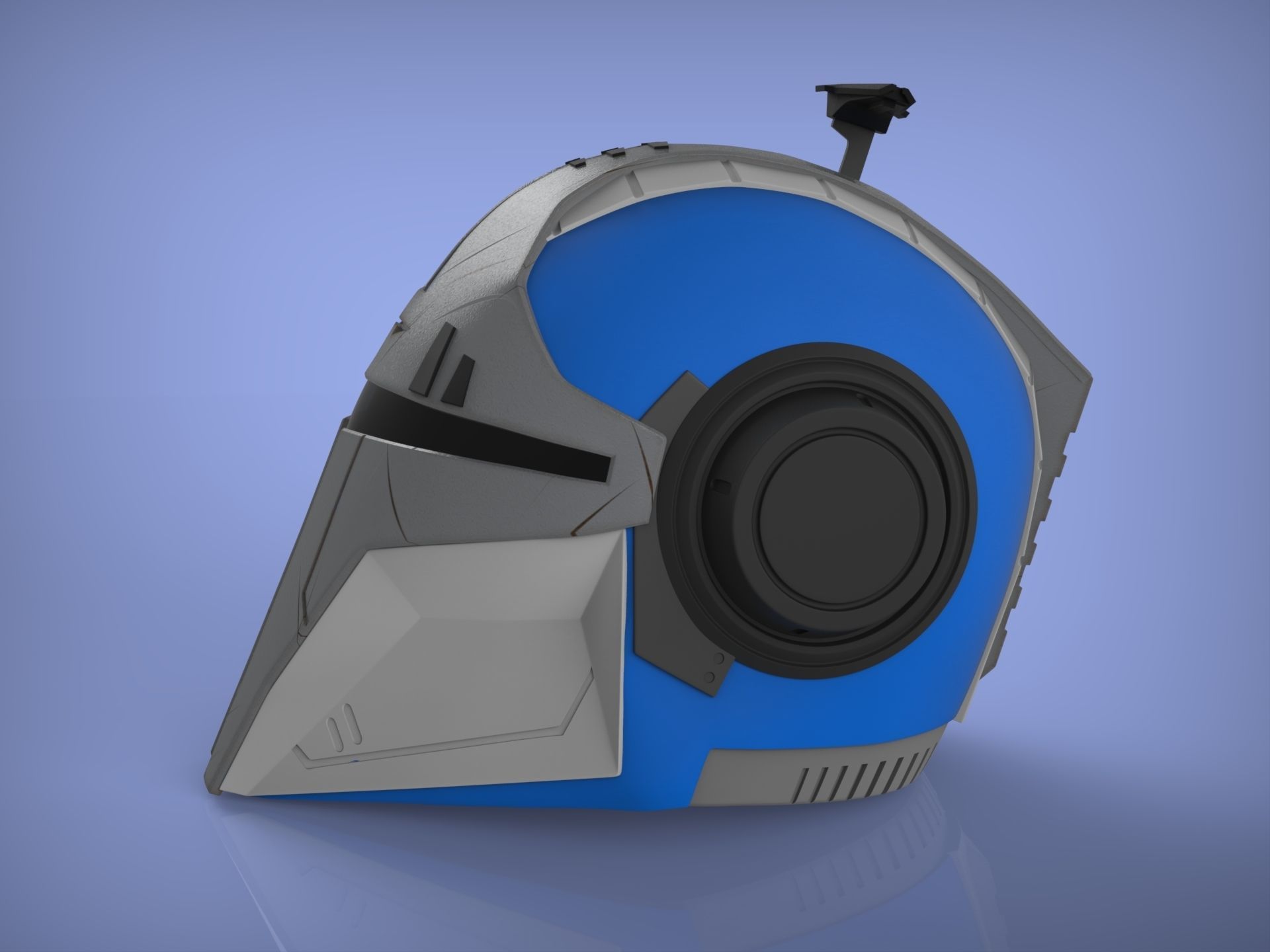 Mandalorian Helmet STALKER 3D model 3D print model_9